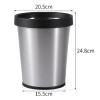 Tacho cesto basura circular 5L de acero inoxidable Tacho cesto basura circular 5L de acero inoxidable