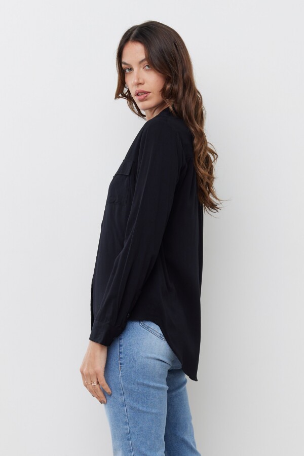 Camisa Bolsillos NEGRO