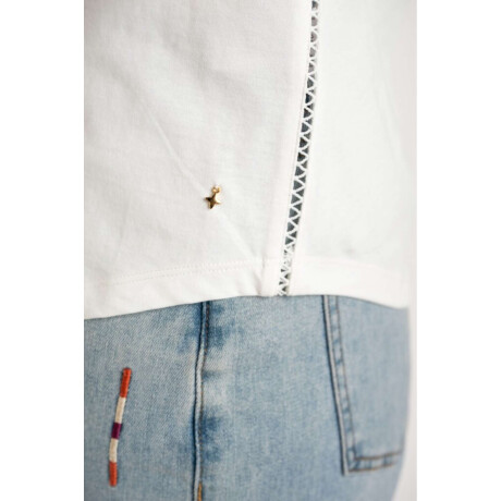 Musculosa Algodón Peinado Nacar