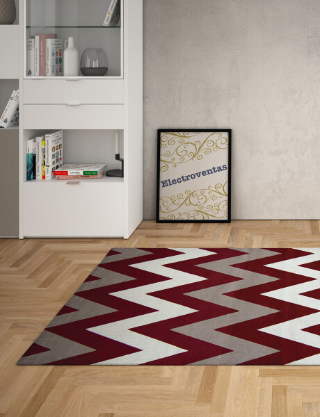 Alfombra rectangular Renaissance Smarth 1.50x2.00mts Rojo Zigzag