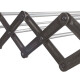 Tendedero plegable pared en aluminio 120 cm GRIS