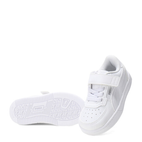 Championes Infantiles Puma Caven 2.0 Ac Infantil Blanco - Plata