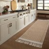 Alfombra tejida beige 120x180cm