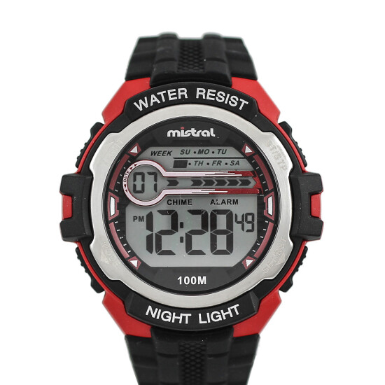 Reloj Mistral Deportivo Silicona Negro. "Producto sin caja" 0