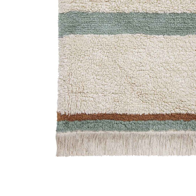 Alfombra lavable - Lanes Vintage Nude Blue M
