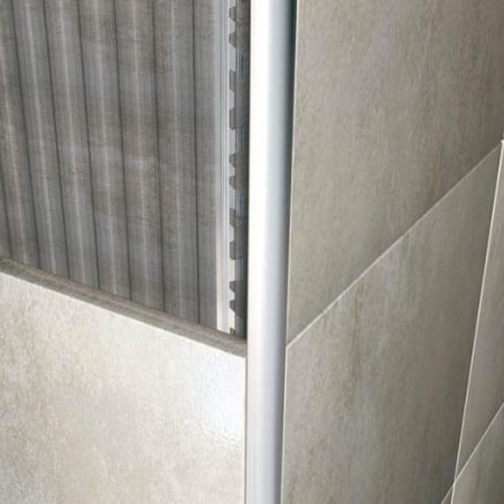 GUARDACANTO ALUMINIO 12 MM PLATA MATE 2500 MM Guardacanto Aluminio 12 Mm Plata Mate 2500 Mm