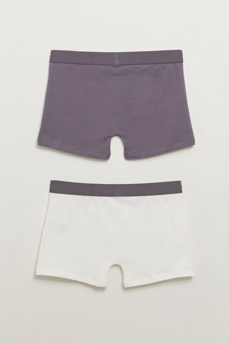 Pack x2 boxer Gris