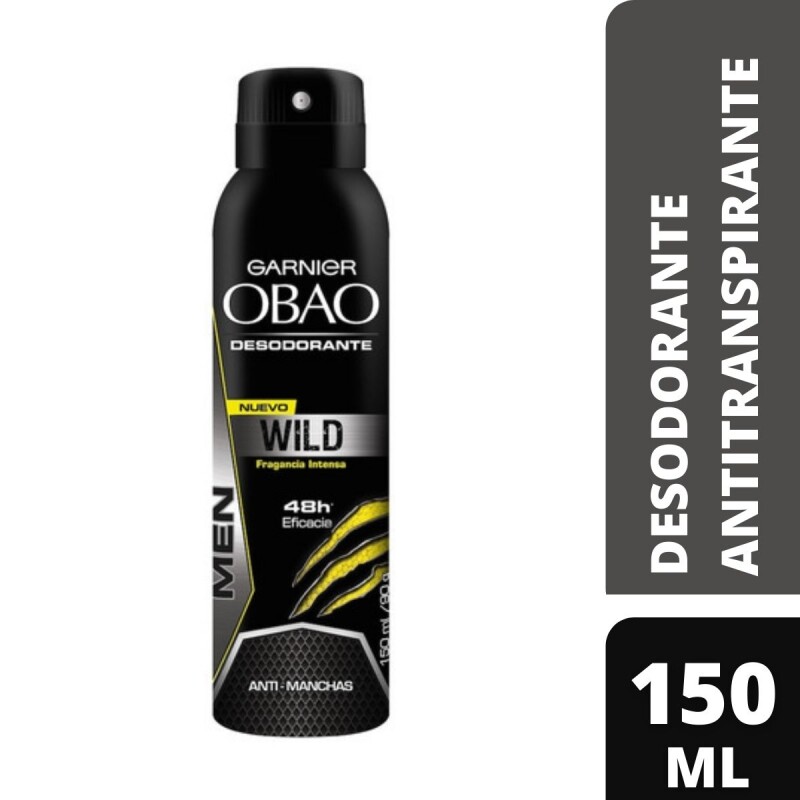 Desodorante en Aerosol Garnier Obao Men Wild 150 ML Desodorante en Aerosol Garnier Obao Men Wild 150 ML