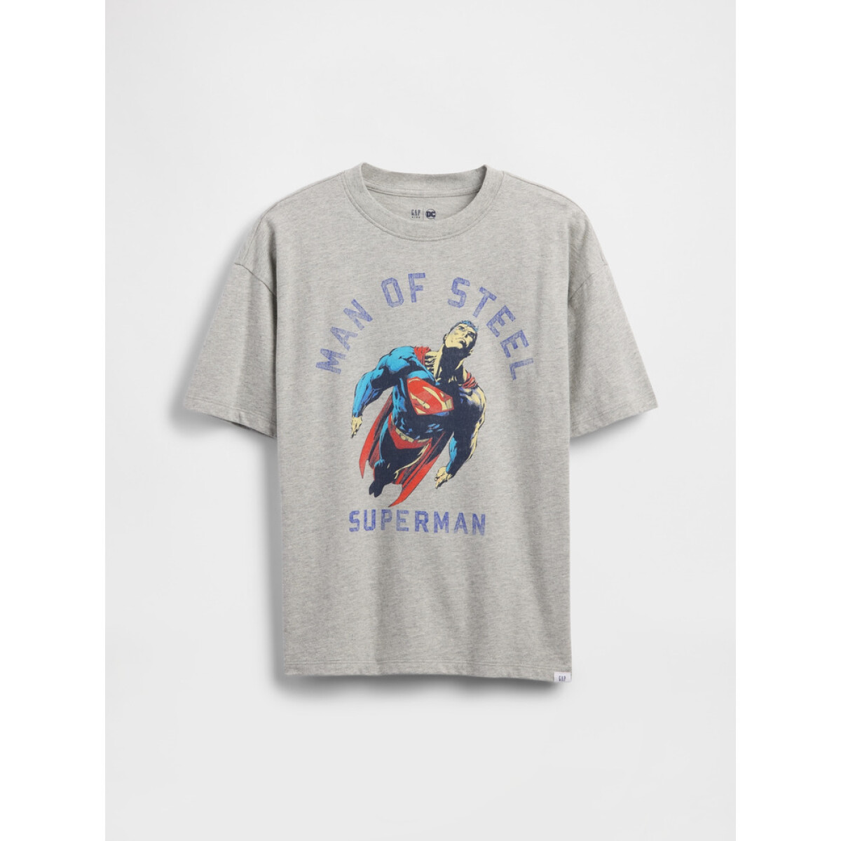 DC SS ORIGINAL TEE SUPERMAN - LIGHT HEATHER GREY B08 