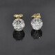 Caravanas Antiguas En Oro 18K Y Brillantes Caravanas Antiguas En Oro 18K Y Brillantes