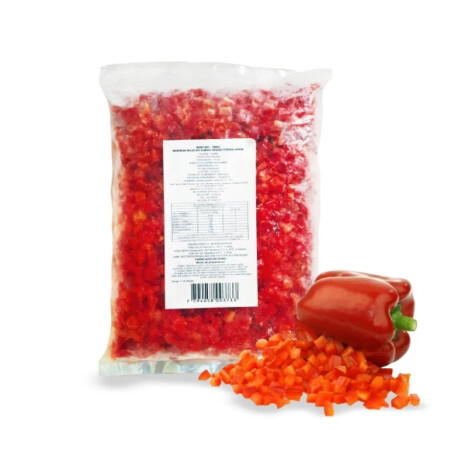 MORRON ROJO EN CUBOS - 1 KG 001