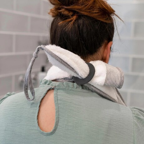 Toalla de baño con mordillo sujeción/dentición Blanca