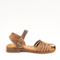 Imagen de Sandalia Cangrejera Con Tobillera - Chocolate