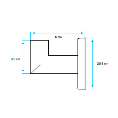 PERCHA SIMPLE METAL ACERO INOX 304 PULIDA BRILLO 000