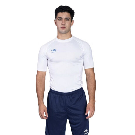 Remera Térmica para Hombre de Manga Corta Umbro Blanco