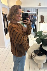 Sweater Oceano Crop Negro/Oxido