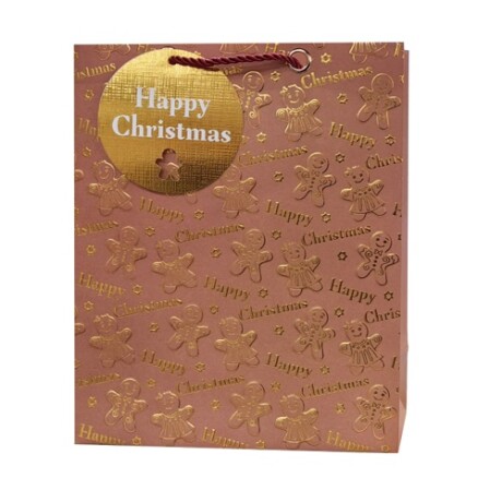 Bolsa de regalo navideña con relieve Bolsa de regalo navideña con relieve