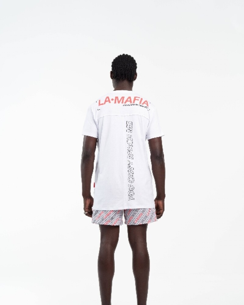 Remera Red Icon La Mafia Blanca U
