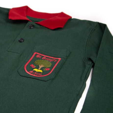 Remera polo manga larga St George´s School