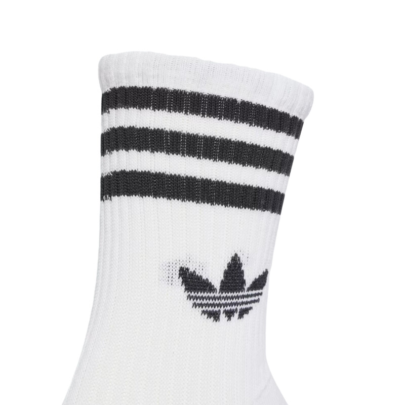 Medias Adidas 3S Crew S 6P - Blancas Medias Adidas 3S Crew S 6P - Blancas