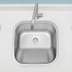 PILETA DE COCINA ACERO INOXIDABLE 40X40X22.2 TRAMONTINA 000