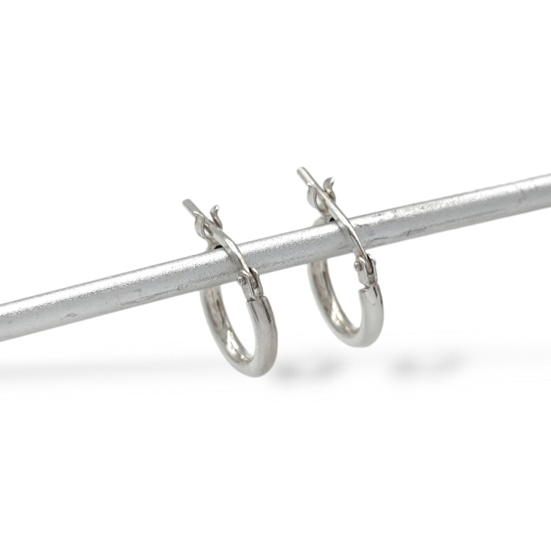 Caravanas Aros-Plata 925-Sin piedra-CA3657 Sinpiedra