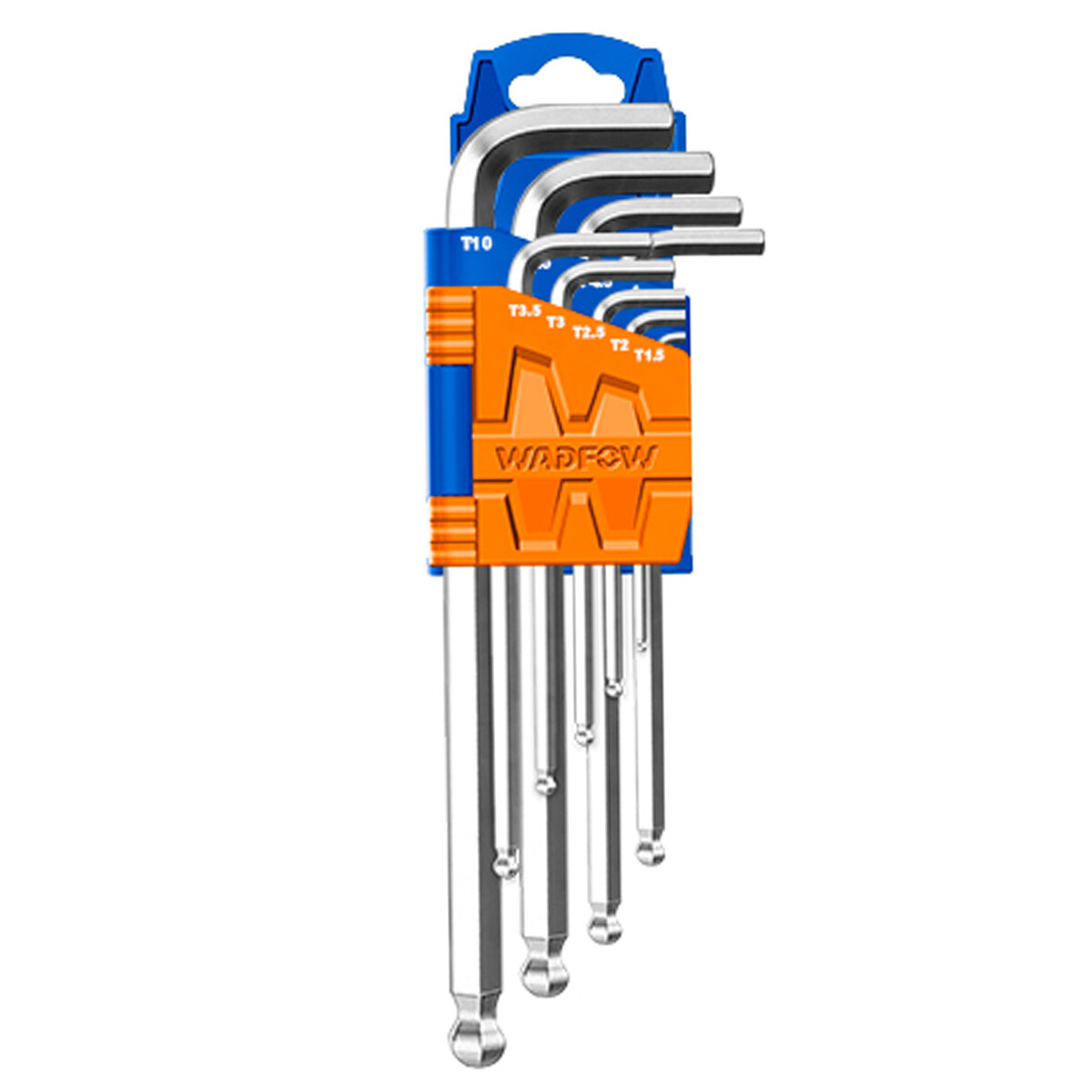 SET LLAVE BOLA CR-V PLACA CROMO WADFOW ALLEN 