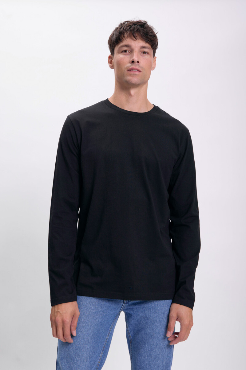 Remera básica Negro