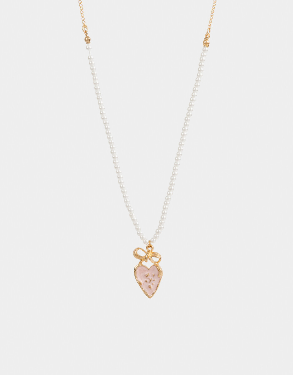 Collar Corto Con Perlas 