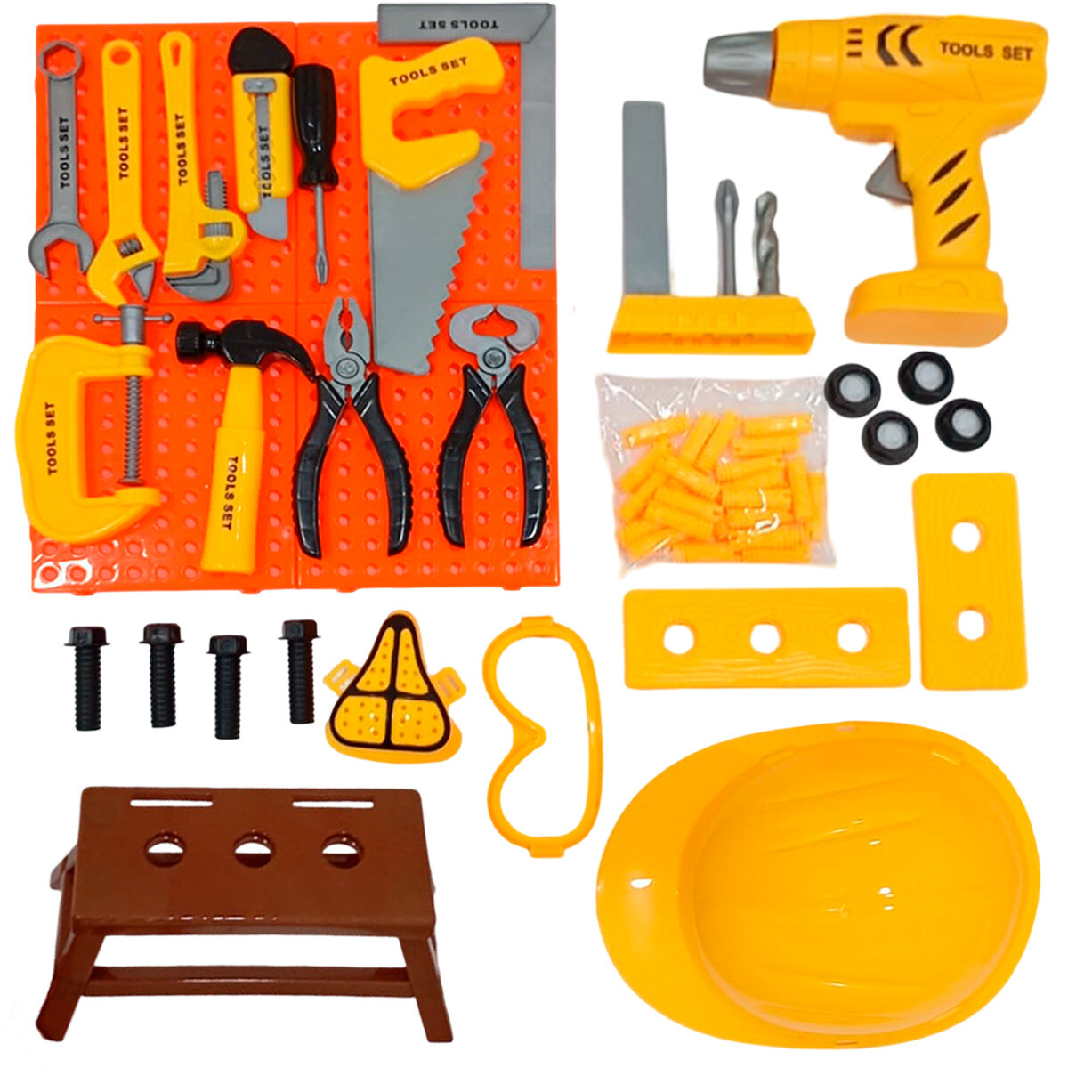 Set X55pc De Herramientas Construcción Infantil 