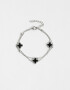 Pulseras Flexibles Pulsera Multicadena Con Dije - Plateado