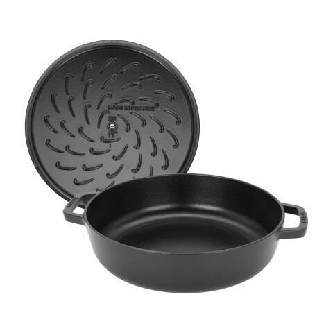 STAUB CACEROLA UNIVERSAL NEGRA C/ TAPA CHISTERA STAUB CACEROLA UNIVERSAL NEGRA C/ TAPA CHISTERA