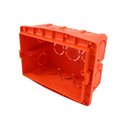 CAJA DE LLAVE PLASTICA NARANJA RECT. 2X4CM CAJA DE LLAVE PLASTICA NARANJA RECT. 2X4CM