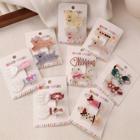Set De Broches x2 Para Cabello Mascotas Set De Broches x2 Para Cabello Mascotas