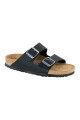 Sandalia Arizona Soft Footbed - Oiled Leather - Regular Black