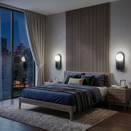 LUMINARIA DE PARED DIMERIZABLE ERICH Luminaria De Pared Dimerizable Erich Negra