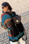 Brassy Backpack Chocolate / Negro