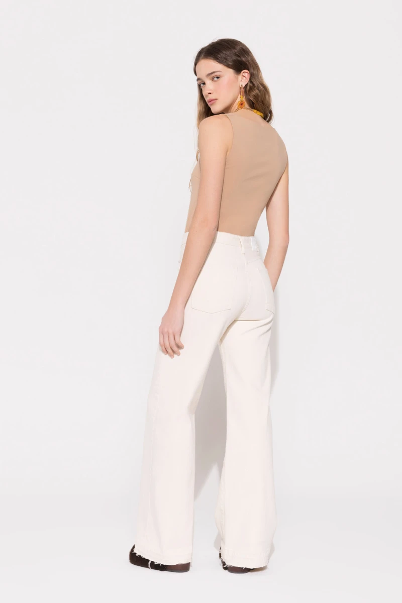 JEANS MARY NUDE Beige