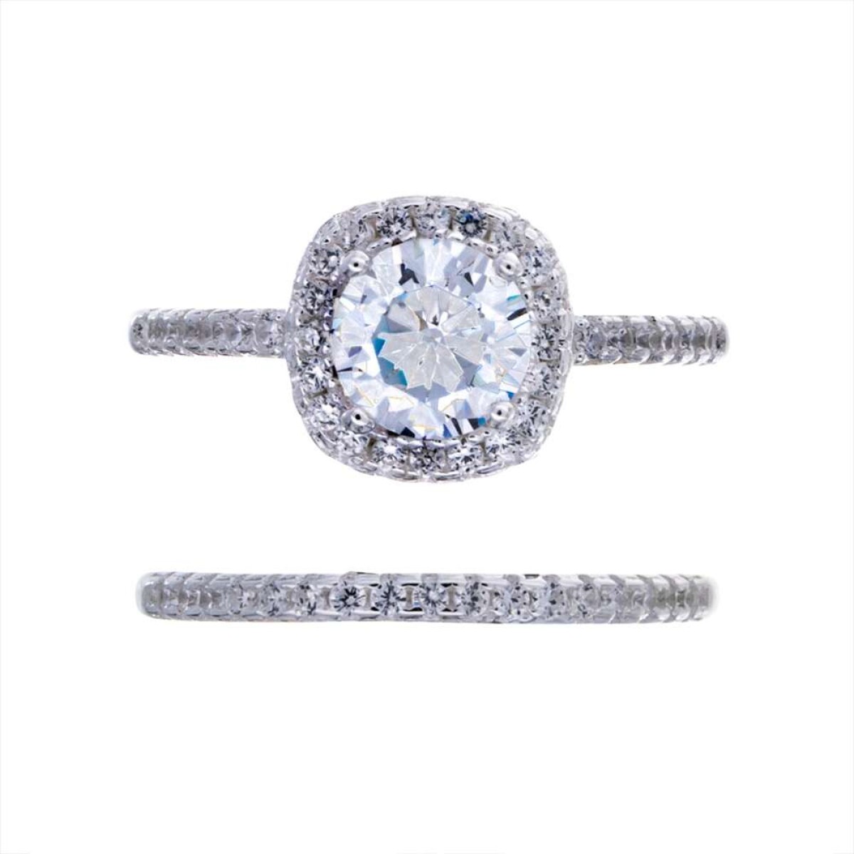 Anillo De Plata 925 Con Circonia - Cintillo 