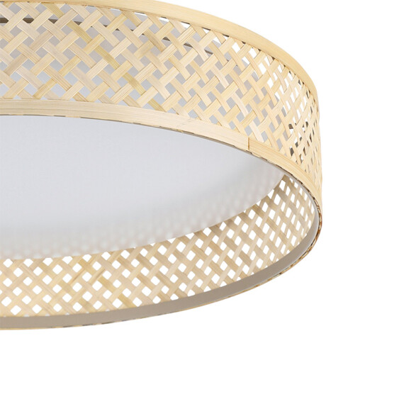 Plafón LED de mimbre 20W 3000K Ø380 LUPPINERIA EG3514