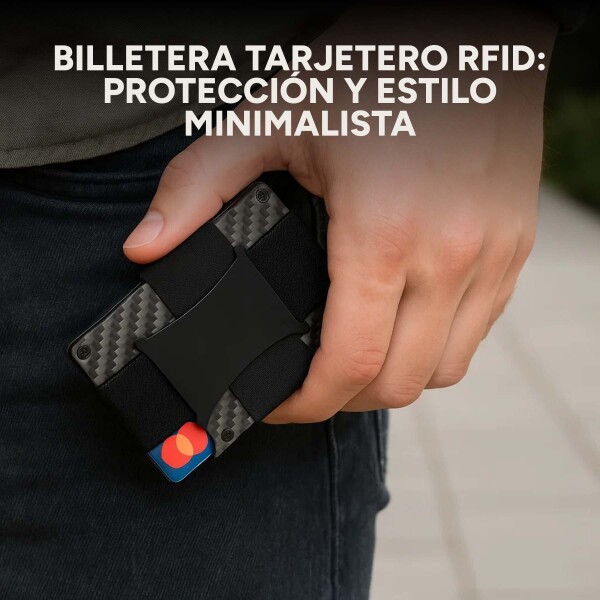 Billetera Tarjetero Bloqueo Rfid Anti Clonación Calidad Variante Color Negro Labrado