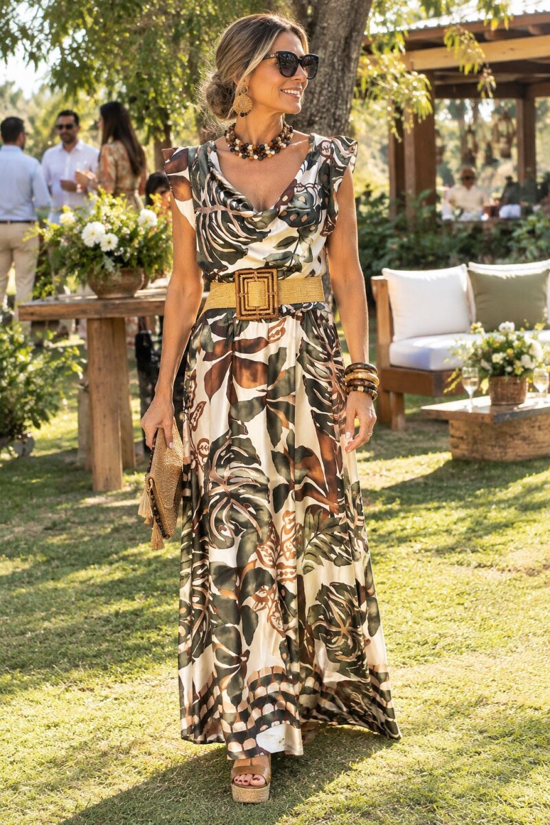 VESTIDO RELAX - Verde Seco 