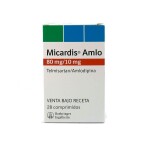 MICARDIS AMLO 80/ 10MG. CJ X 28 COMP. única