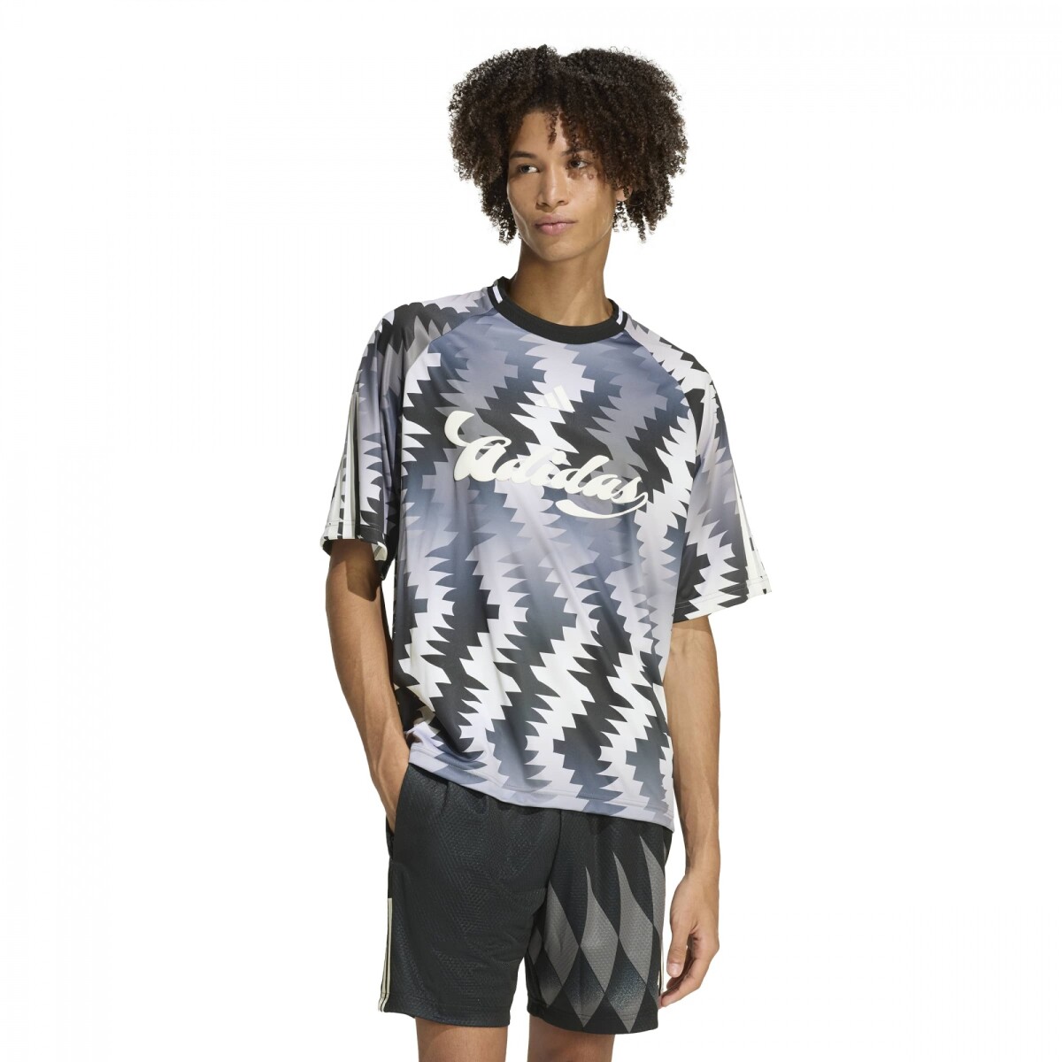Remera Adidas M TIRO CG AW T Hombre KE0287 - Gris-negro Blanco 