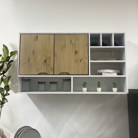 Aereo + Bajo mesada Linea Veneza Blanco/Miel