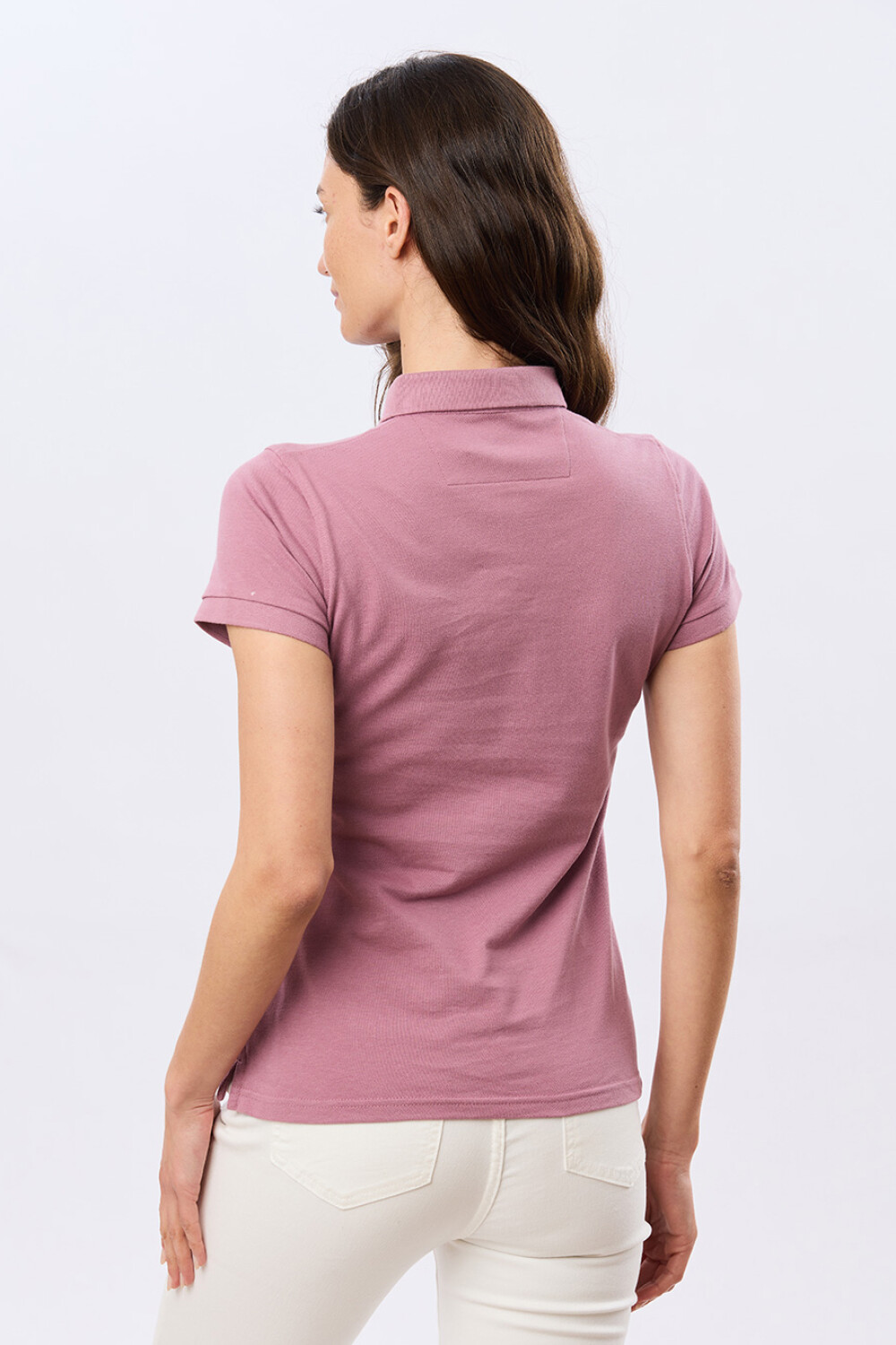 REMERA POLO PIQUÉ Rosa Oscuro