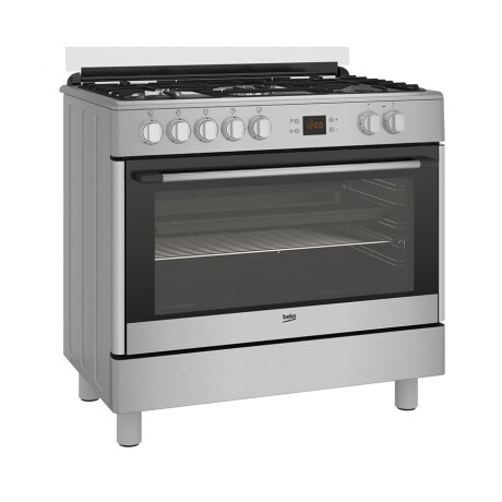 Cocina Combinada con 5 Hornallas y Ventilador Beko GM15321DX
