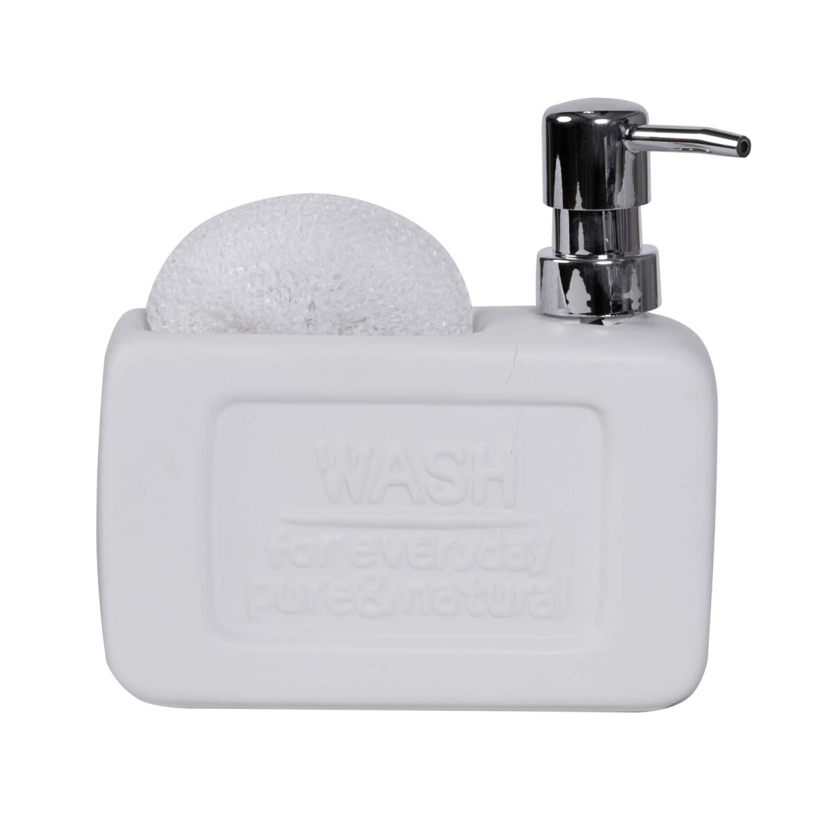 DISPENSADOR C/ESPONJA - CERAMICA BLANCO A098 