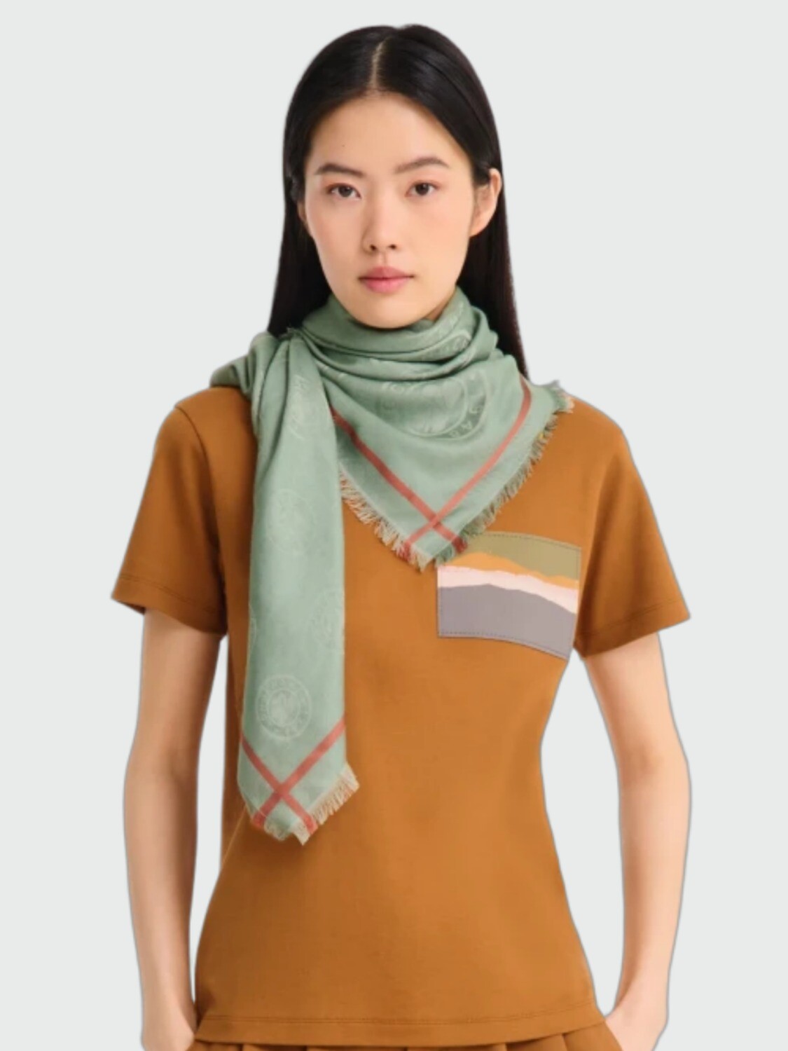 LONGCHAMP - PAÑUELO ÉTOLE LA MÉDAILLE JACQUARD - CHÂLE 120X120 M62