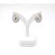 Caravanas En Oro 18K Blanco Y Brillantes Caravanas En Oro 18K Blanco Y Brillantes